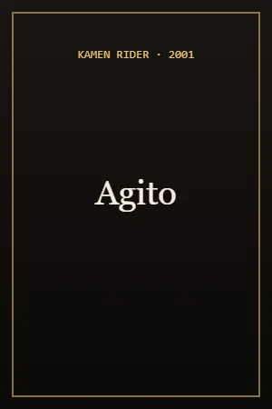 Kamen Rider Agito (2001) poster